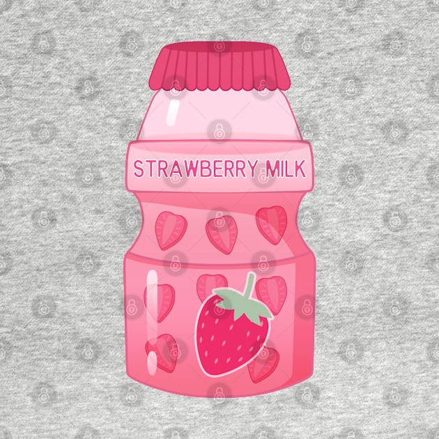 Strawberry milk bottle by leoleon